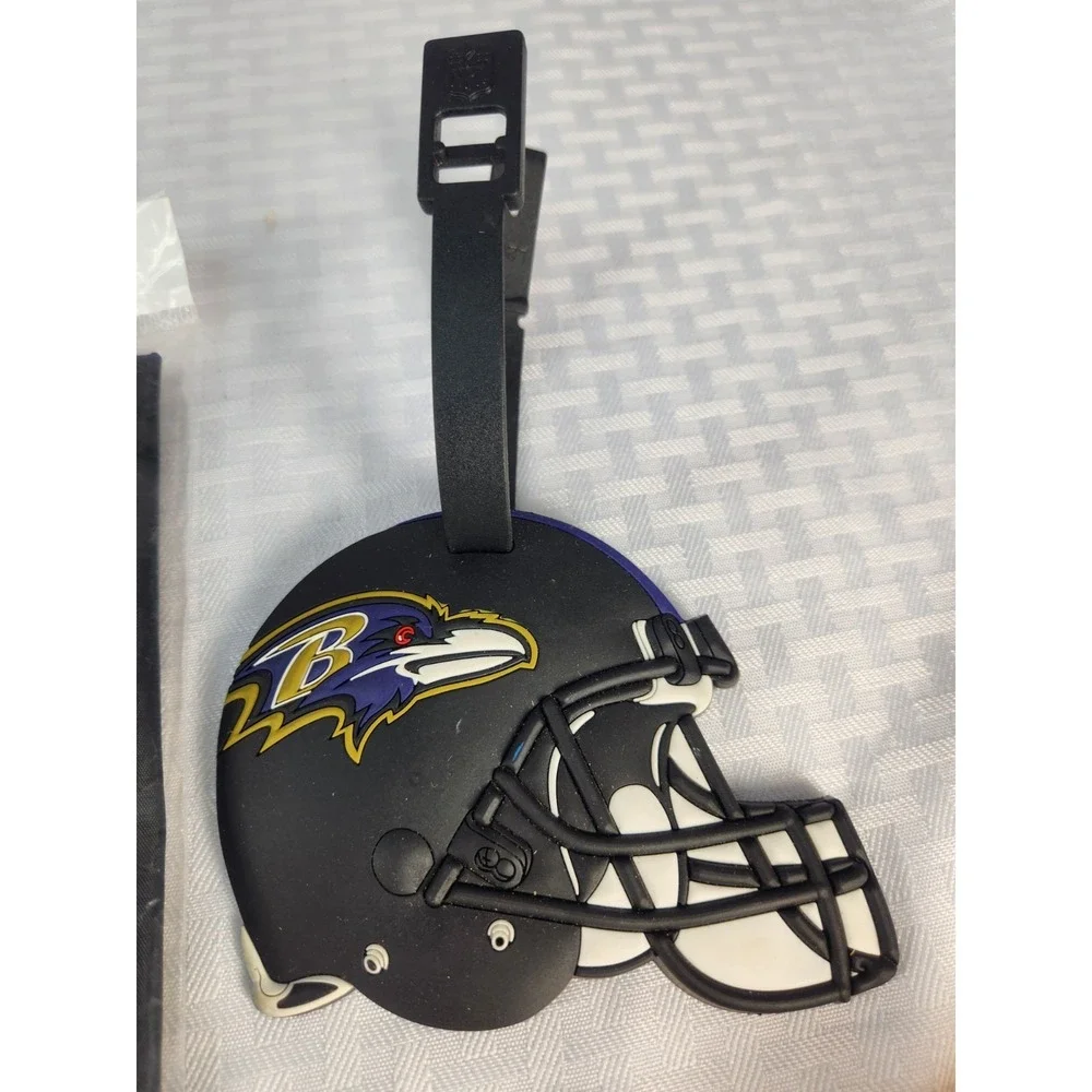 Baltimore Ravens Football Fan Lot- Flag, Sunglasses, Luggage Tag, Journal